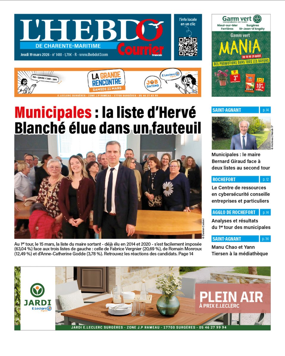L'Hebdo de Charente-Maritime tweet media