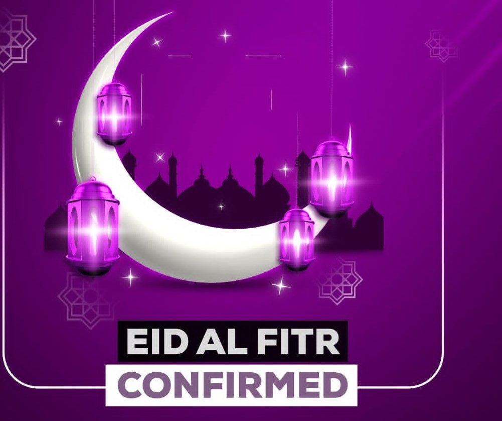PR7Events's tweet photo. Breaking News!!!
The Crescent 🌙 has been spotted in Biharwe and Kakoba - Mbarara.
Eid is For Tomorrow in those areas.. 💯🤩🤩🤩
#EidMubarak #EidElFitr #HereWeGo #RamadhanKareem https://t.co/6phl7a8ygk