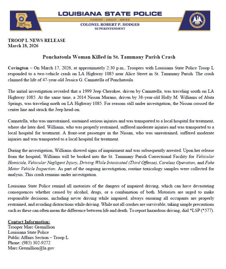 LA State Police tweet media