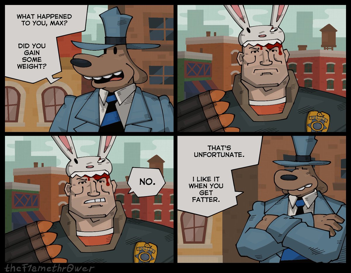 TheF1amethr0wer's tweet image. genocide ending
#TeamFortress2
#SamAndMax