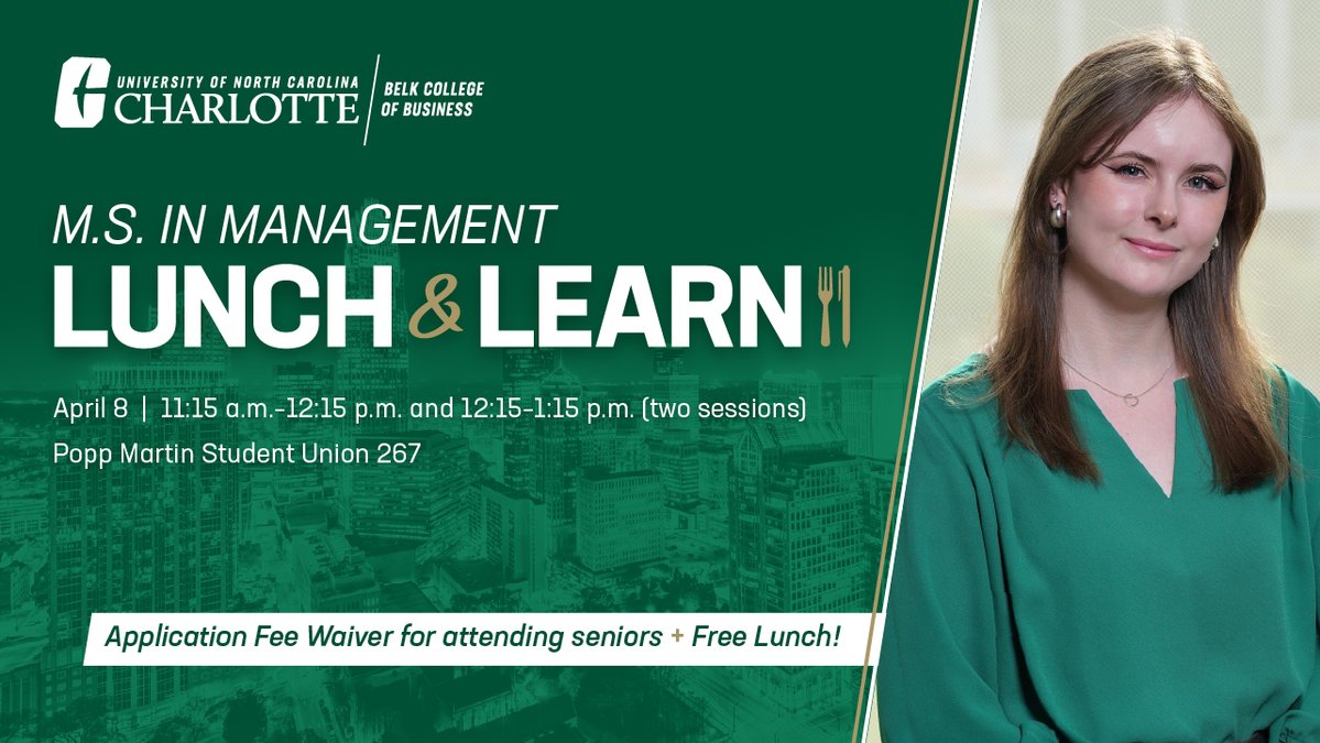 UNC Charlotte Belk College of Business tweet media