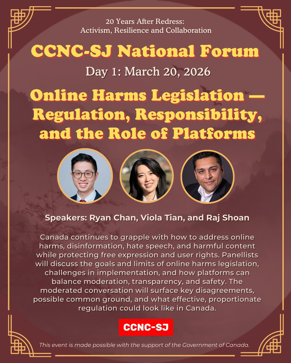 Chinese Canadian National Council for SJ tweet media