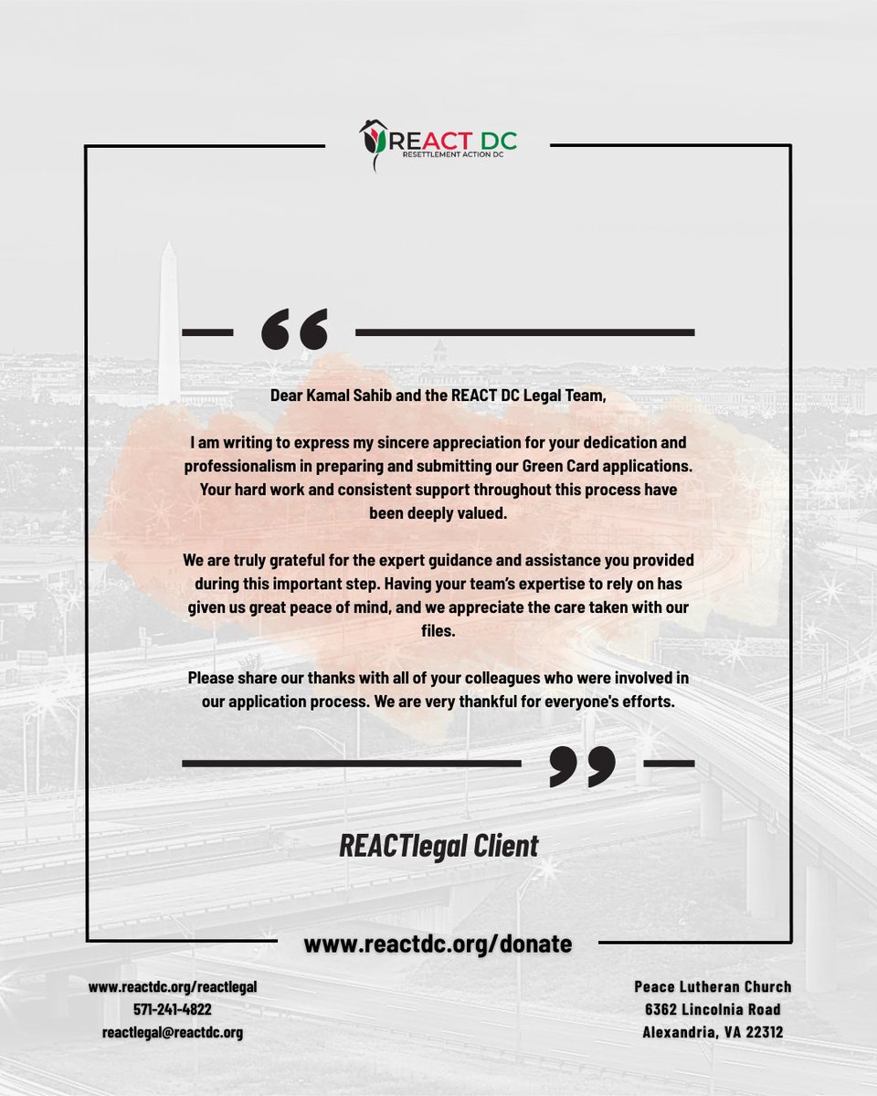 REACT DC tweet media