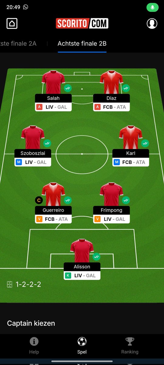 Jitse86's tweet photo. Let's go Reds! #champcoach #Scorito https://t.co/Y4W2ADmIHw