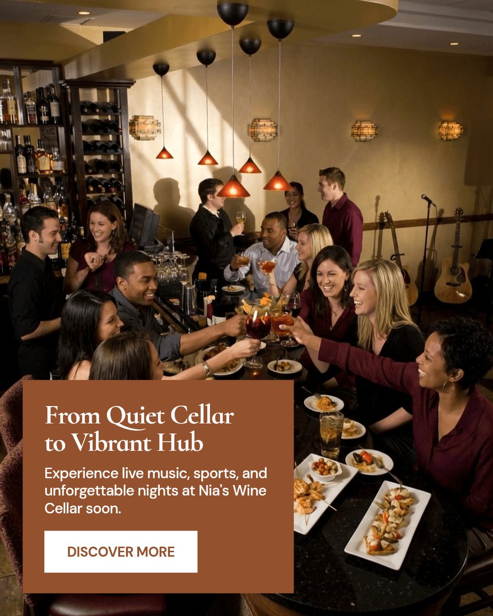 Nia's Wine Cellar is evolving. From a cozy hideaway to a lively entertainment hub. Expect live music, sports watch parties, and unforgettable nights. Fall 2026 can't come soon enough. #WestLoopEats #ChicagoWineBar #GroupDining