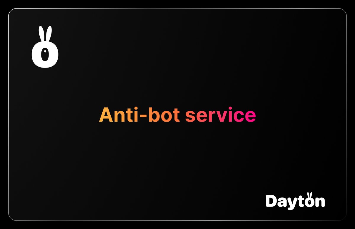 DaytonApp's tweet photo. Launching an airdrop? Don’t want to reward bots?

Dayton helps verify:
real person?
history of actions?
attended real meetups?

Reputation > wallet address.

#Airdrop #BotDetection https://t.co/MdoF1OBjZ0