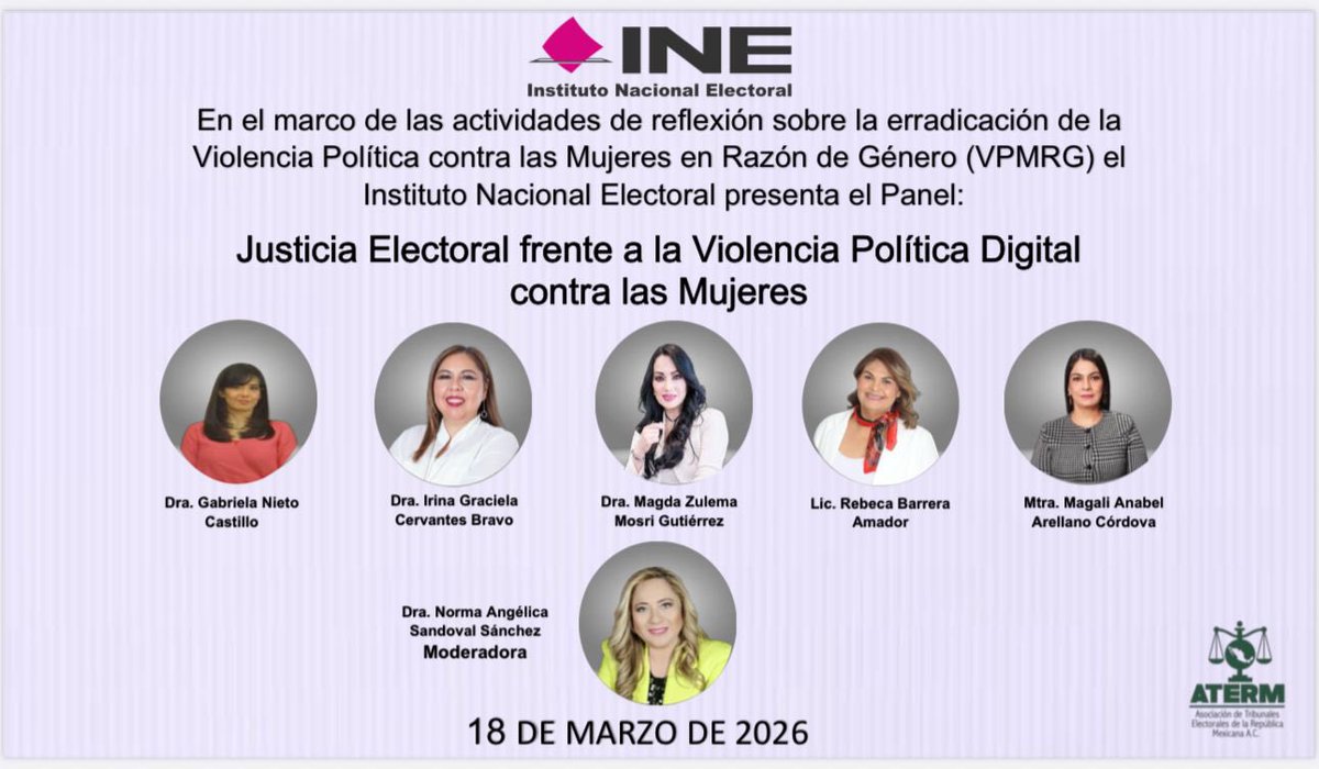 #imperdible
‼️🚨📣 

es HOY es HOY 
🗓️ miércoles 18 de marzo
🕛 18:00 hrs 🇲🇽 centro
▶️ RRSS <a href="/INEMexico/">@INEMexico</a> 

Acompáñanos: Violencia DIGITAL !!!