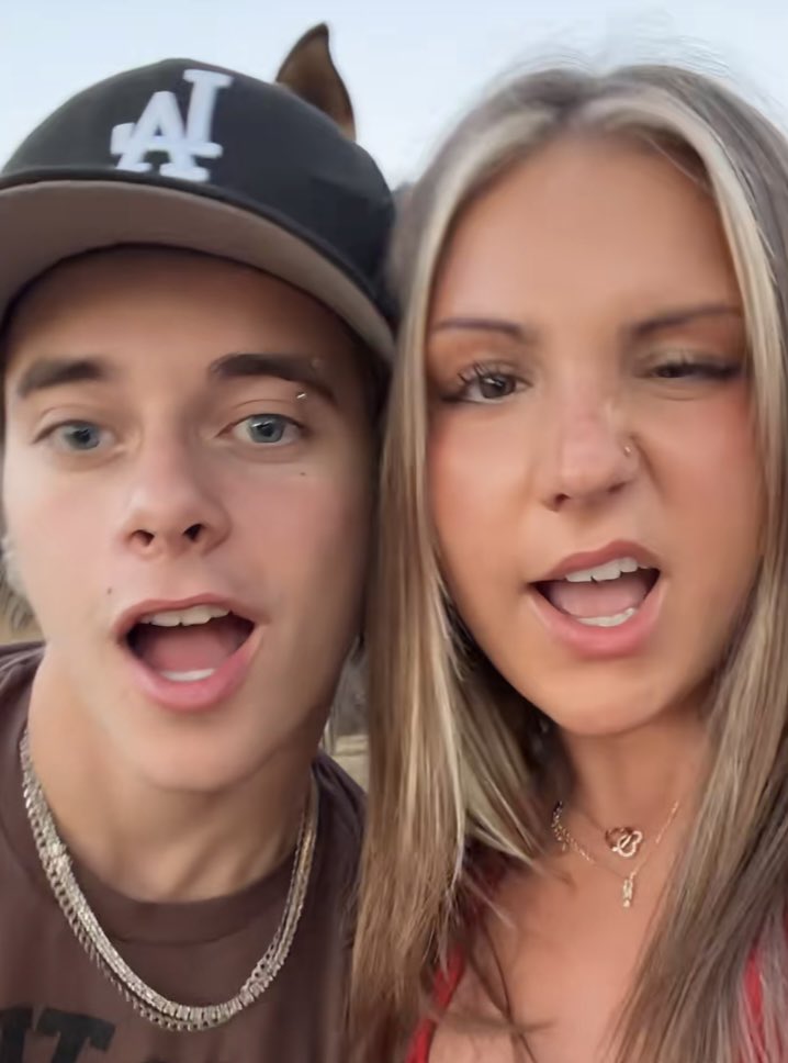 veizau's tweet photo. Piper Rockelle shares a new photo with Rakai amid dating rumors and sends a message to her ex 🥹🩵

“Yeah, I still post videos with my ex, but we’re just friends. Rakai has nothing to worry about..he can have girl friends too. I’m not a cheater, and he knows I have guy friends. Rakai is who I truly want to be with..he’s my one and only.”
