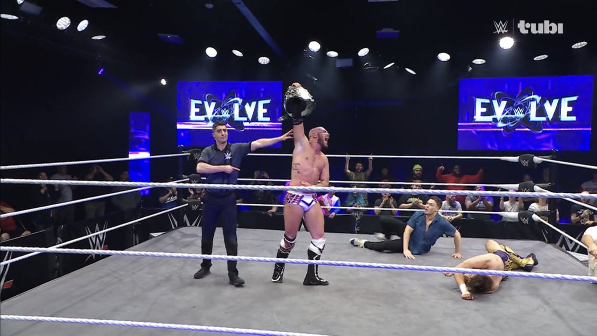 Aaron Rourke Evolve Aaron Rourke beat Jackson Drake to be the NEW #WWEEvolve Champion