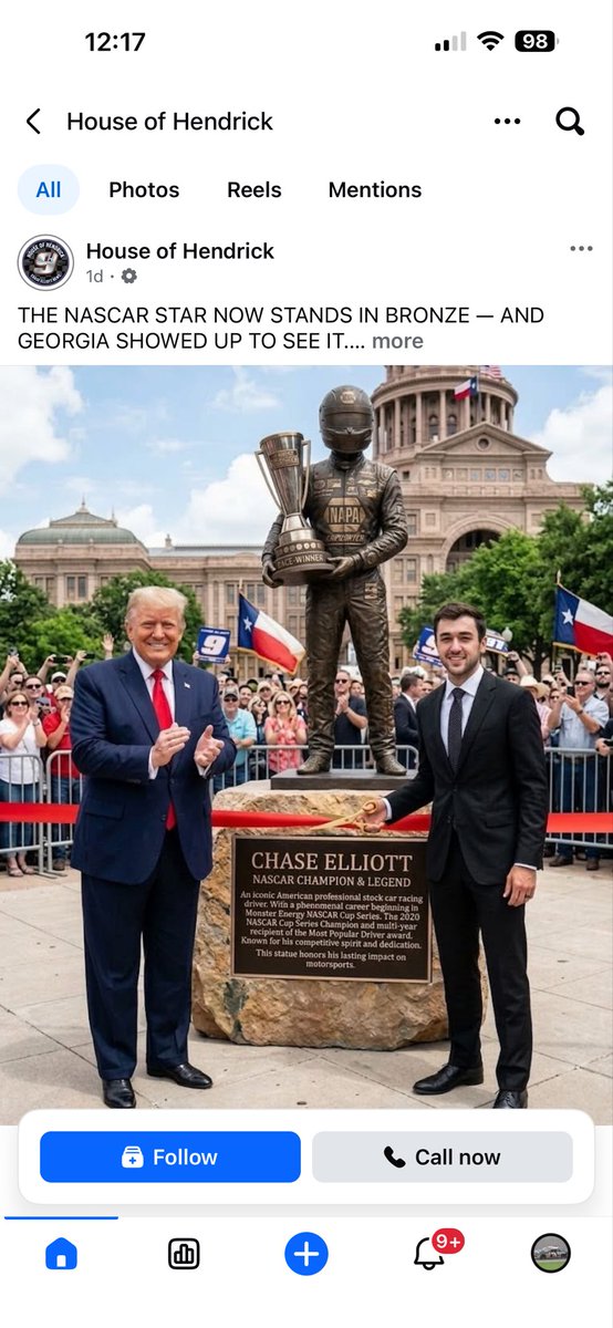 t501tx's tweet photo. @Kenny_Wallace 

Are NASCAR fans the most gullible fans on the internet?
Here is a fake post on Facebook and people are actually wanting to go see it.  Despite there being Texas flags in the background.
The fake Bubba posts get the most comments by far.
There are dozens of these https://t.co/WVyNmZORWy