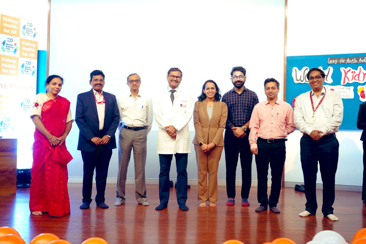 divyaa24's tweet image. Honoured and humbled to be invited to the @dypatilhospital as chief guest for #WorldKidneyDay program
We had a great discussion on prevention of kidney diseases with a special focus on obesity in adolescence- an emerging silent driver of CKD 
 #WorldKidneyDay #KidneyHealth