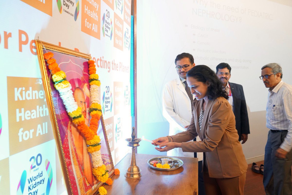 divyaa24's tweet image. Honoured and humbled to be invited to the @dypatilhospital as chief guest for #WorldKidneyDay program
We had a great discussion on prevention of kidney diseases with a special focus on obesity in adolescence- an emerging silent driver of CKD 
 #WorldKidneyDay #KidneyHealth