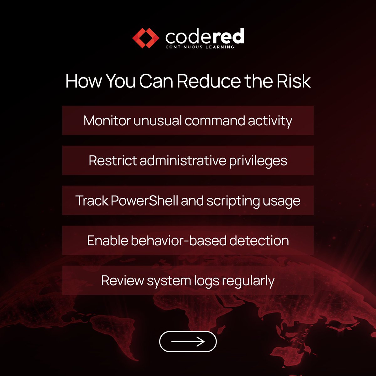 CodeRed_Pro's tweet photo. Not malware, just system tools. That’s how Living Off the Land attacks work.
Learn to watch behavior, not just files. Get upskilled in cybersecurity.
#CyberSecurity #ThreatAwareness #LivingOffTheLand #InfoSec #SecurityLearning #CodeRed https://t.co/uNecPyyWHr