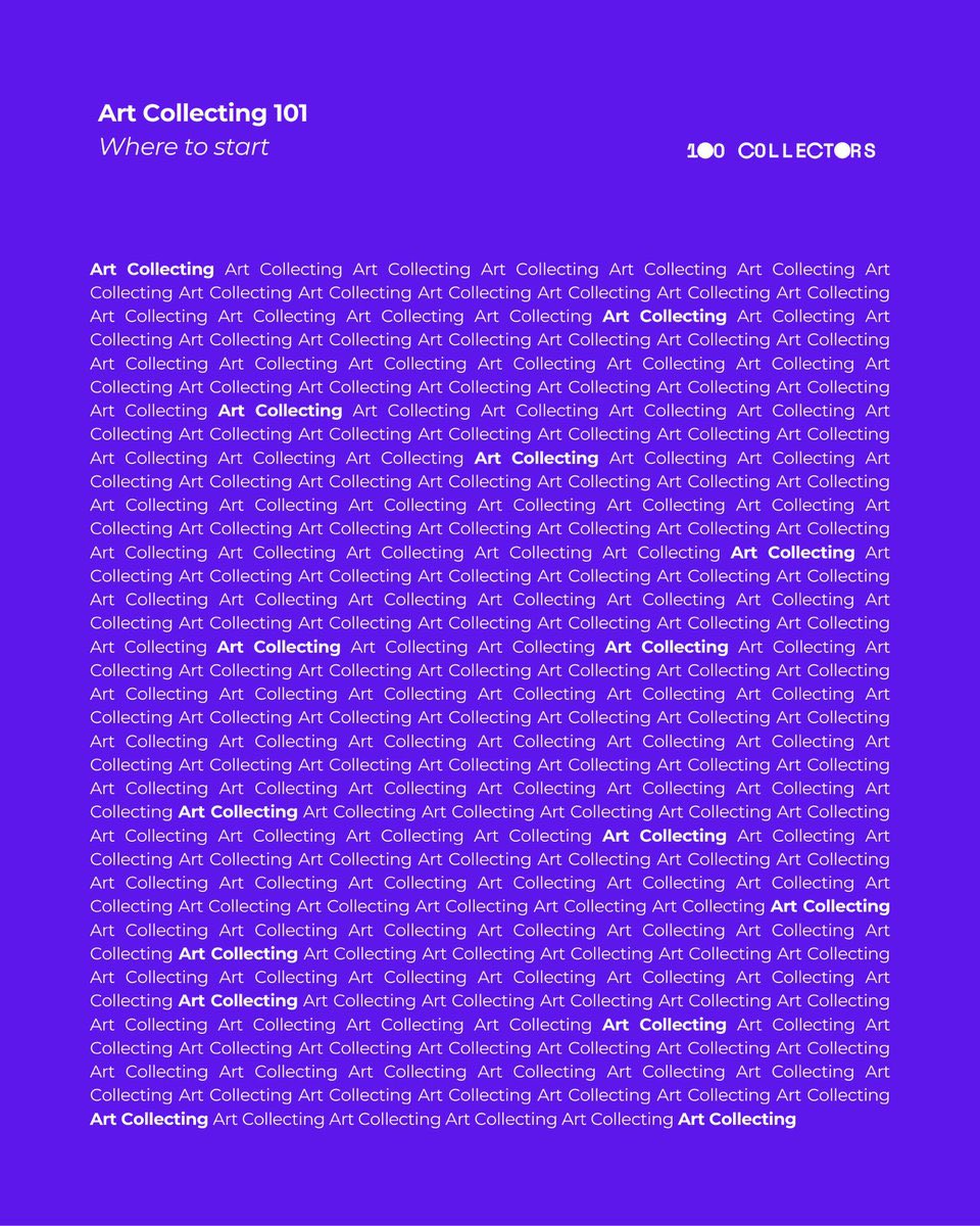 100 collectors tweet media