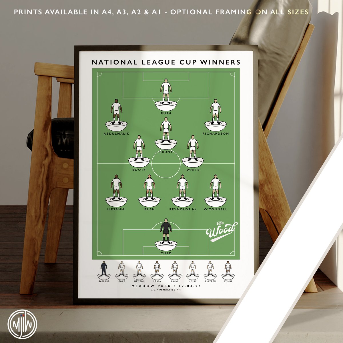 NEW: Boreham Wood National League Cup Winners

Get 10% off until midnight with the discount code: 
THE-WOOD

🛒: matthewjiwood.com/subbuteo-teams…

#BorehamWood <a href="/callums_world/">Callum Reynolds</a> <a href="/Rushymatt11/">Matt Rush</a> <a href="/BruntZak/">Zak Brunt</a> <a href="/a10malik2/">a10malik</a> <a href="/T0mWhite/">Tom White</a> <a href="/ReganBooty/">Regan Jak Booty</a>