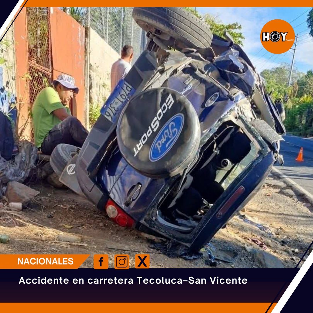 hoycomsv's tweet photo. #Tecoluca 🚨🚗 Un percance vial se registró a la altura de la parada El Amatillo, en el cantón El Arco, sobre la vía que conecta Tecoluca con San Vicente.

⚠️ Hasta el momento se desconoce el estado de las personas involucradas.

#AccidenteVial #TránsitoSV #ElSalvador  🚨
📝KG https://t.co/3spj6mgH2w