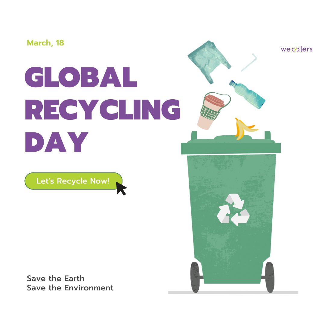 realwecyclers's tweet photo. Today we celebrate the power of giving materials a second life. 

Recycling is more than waste management, it’s about protecting resources, reducing pollution, and building systems that keep materials in circulation.
#globalrecyclingday #wecyclers https://t.co/CmjWUm58fn
