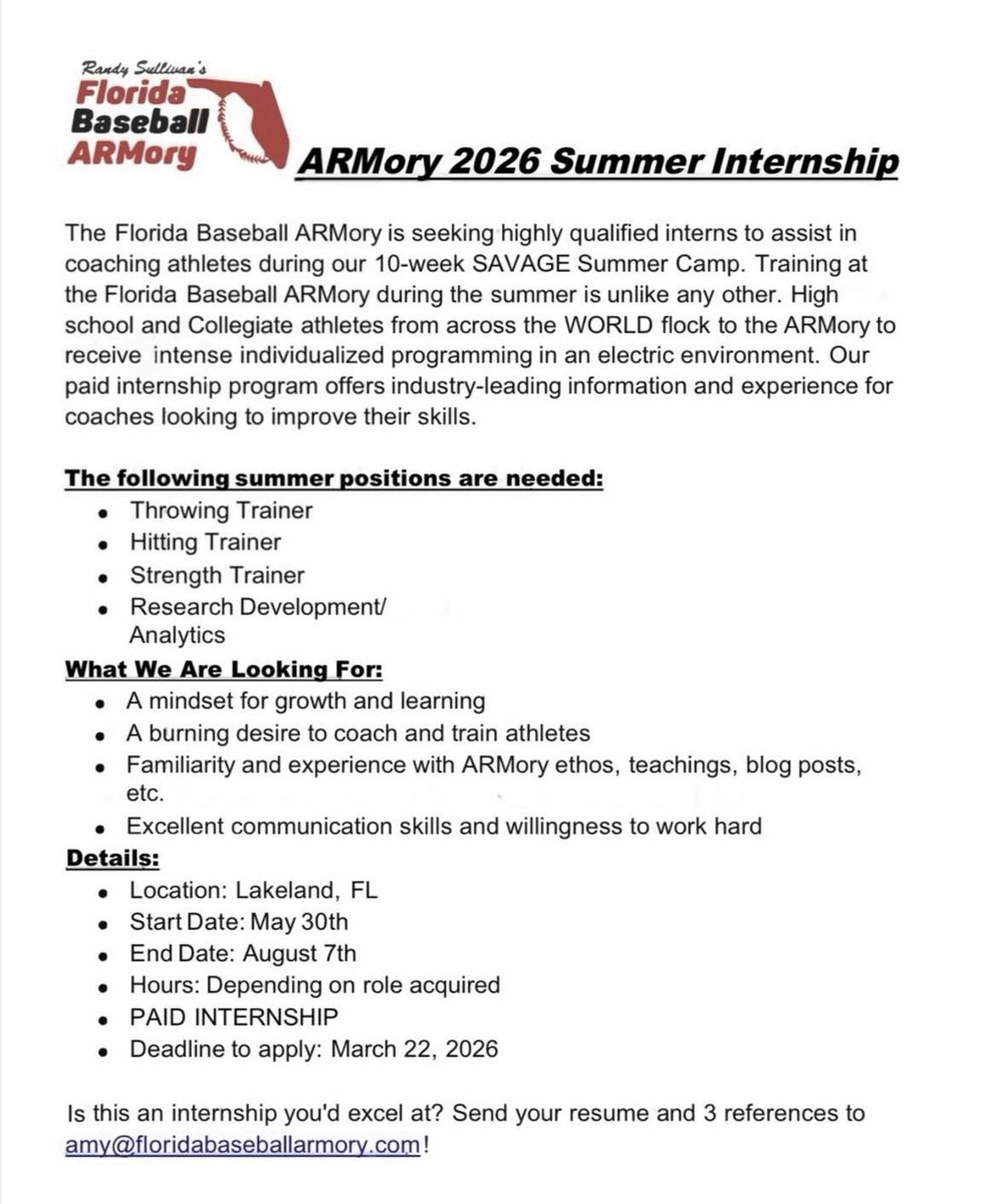 Florida Baseball ARMory tweet media