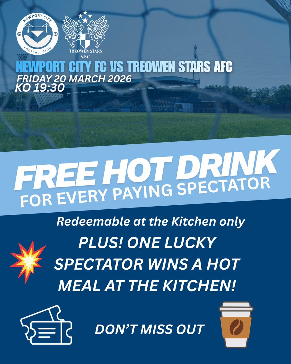 Friday night | <a href="/Treowenstarsfc/">Treowen Stars</a> (h)

The final Friday night fixture of the season as we host Treowen Stars.

Off the pitch we are working with our partners Kirsty Sailes Funeral Directors to support The Raven House Trust in donating Easter Eggs for local children in need. Please
