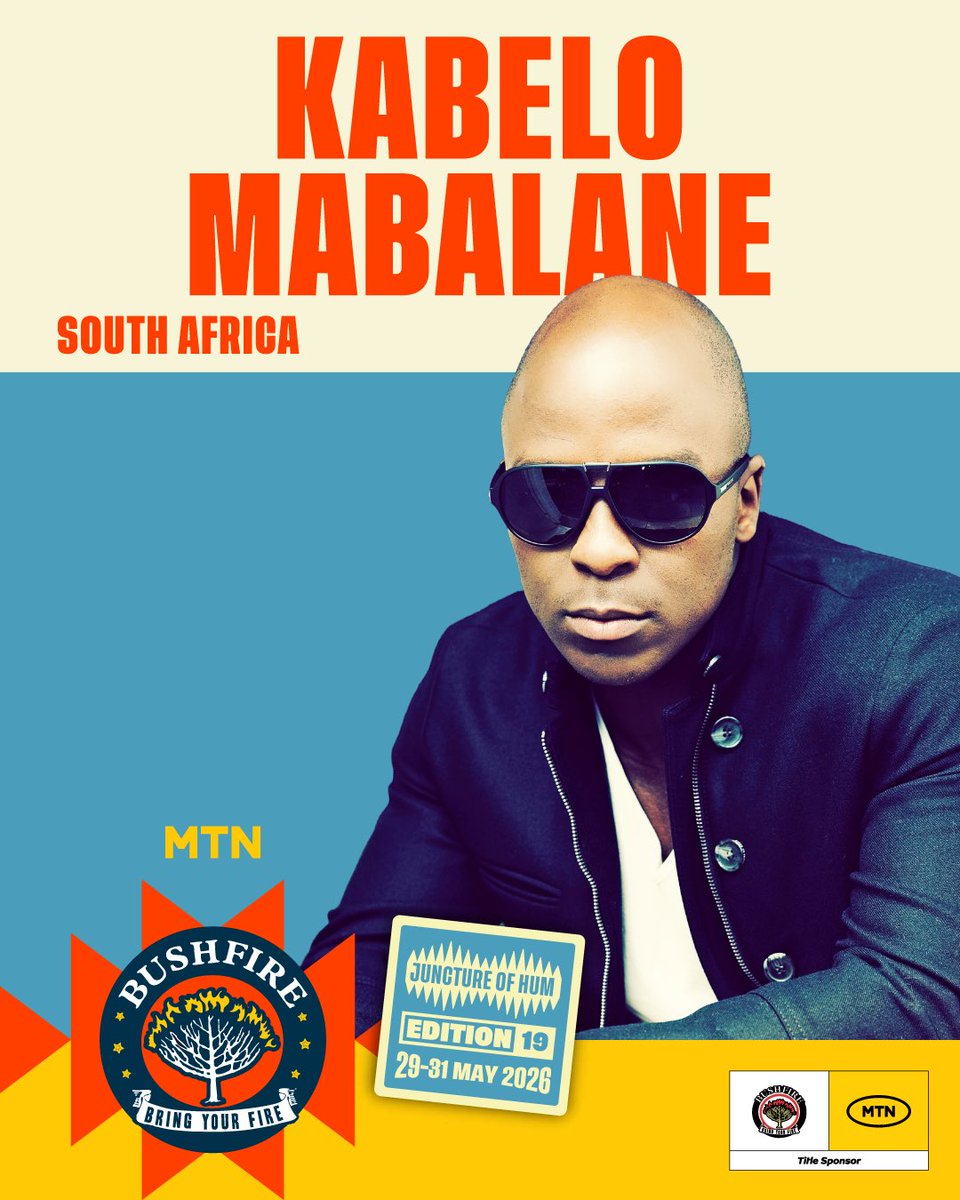 MTNBushfire's tweet photo. All hail Mr Pantsula 4 Life 🙌🏾! Kwaito pioneer and @tkzeeband co-founder Kabelo “Bouga Luv” Mabalane brings his legacy and timeless hits to MTN Bushfire 2026 🔥.

From “For as Long Ngisaphefumula” to “Love Me or Leave Me Alone,” his sound moves with the pulse of the people! https://t.co/G83gl1zbEF