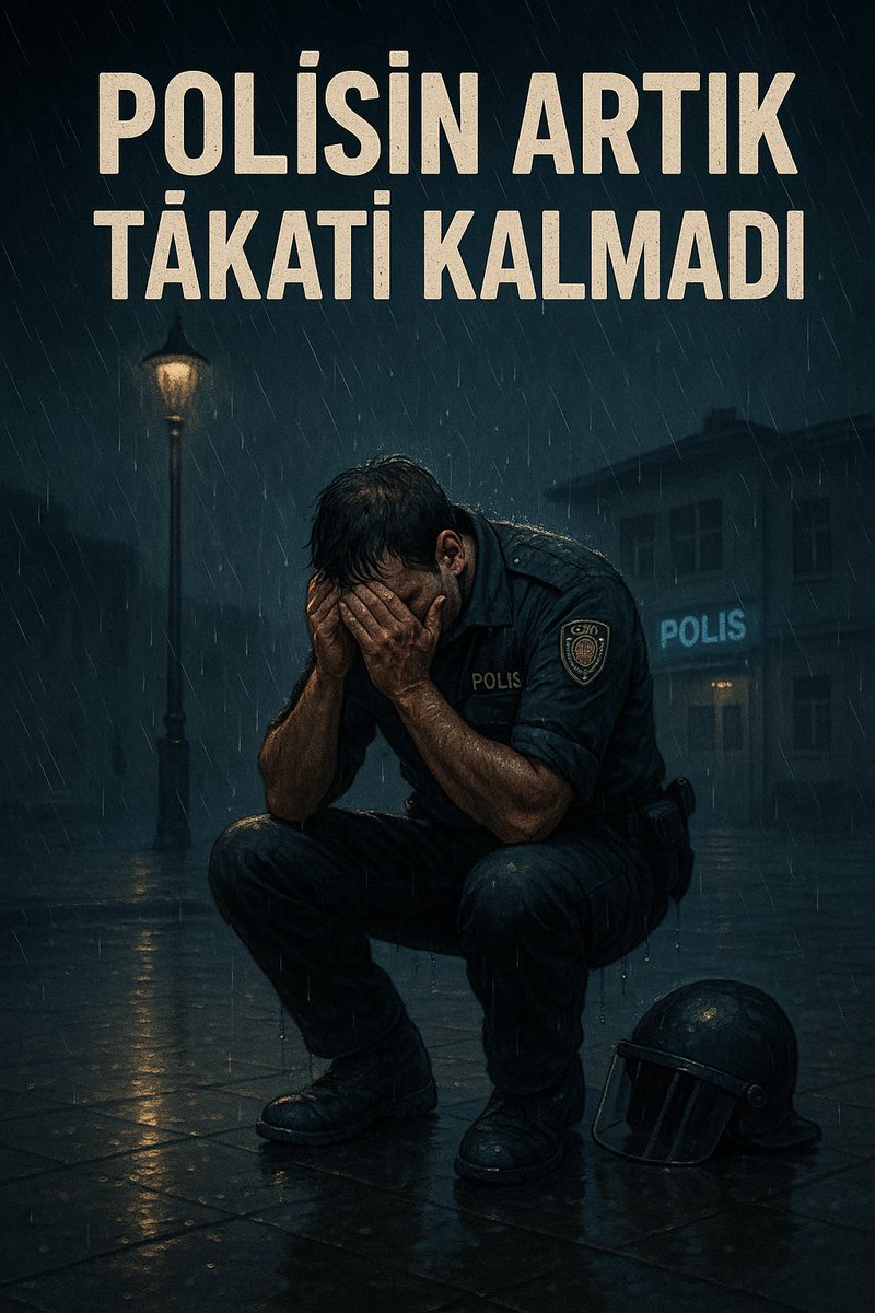 ✏️Yorgun, uykusuz ve tükenmiş bir polisle güvenlik sağlanamaz. 
📢Bu sadece polislerin değil, toplumun da sorunudur.
#EmniyeteYaşamHakkı