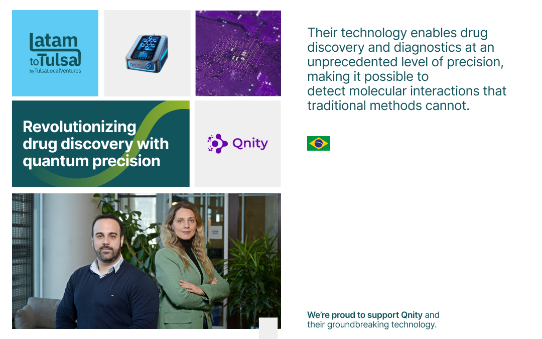 latamtotulsa's tweet photo. We're excited to feature Qnity, a deep tech startup pioneering the future of drug discovery. 

Qnity's solution is making more precise drug discovery, helping to make the process more affordable and sustainable for the global healthcare industry. https://t.co/5s6b8UPMHe