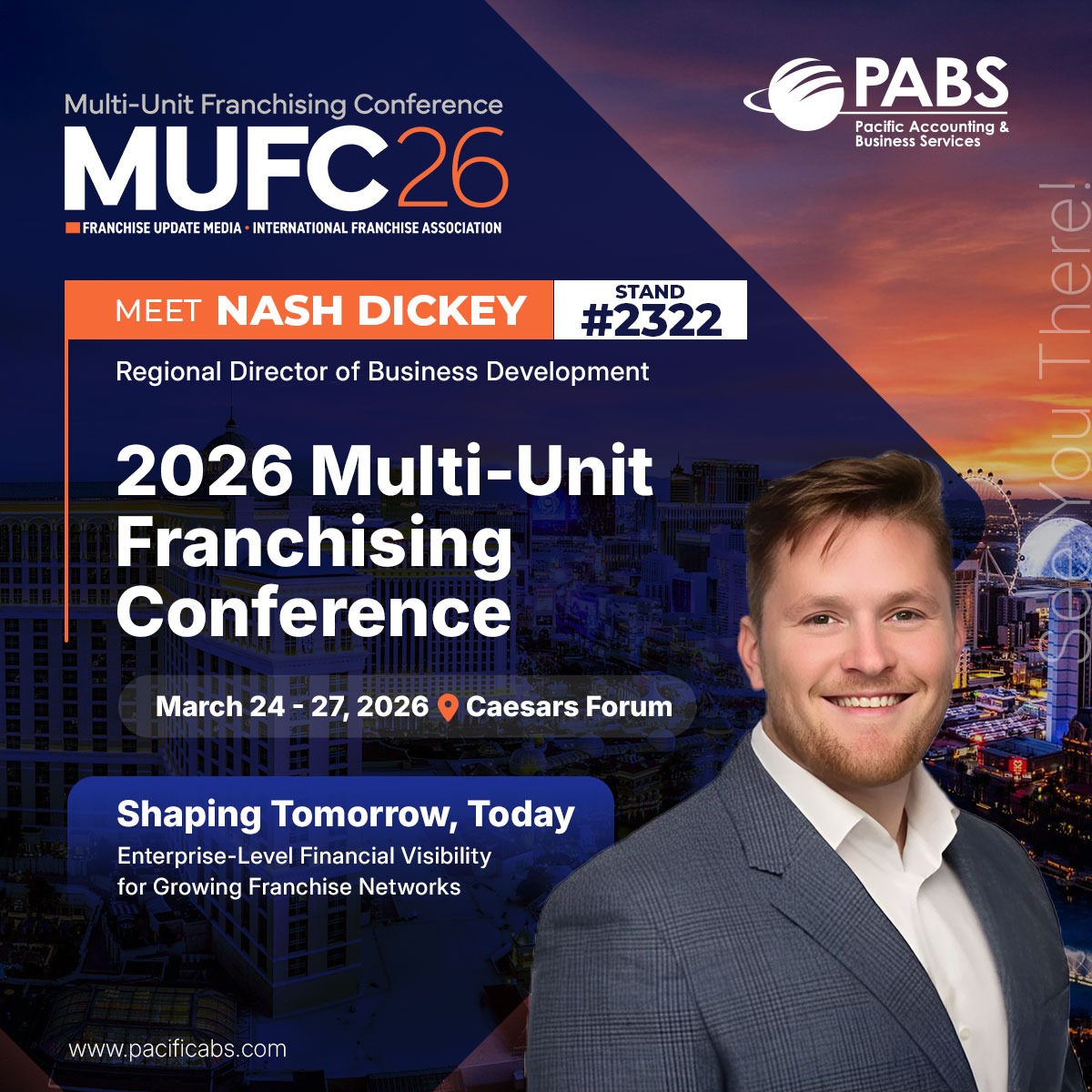 #MUFC 2026 is about what’s next for multi-unit operators. 

Your next unit. Your next acquisition. Your next expansion decision. 

We deliver consolidated insights, structured control, and system-wide clarity that supports sustainable growth. 

Connect with Nash at Booth #2322
