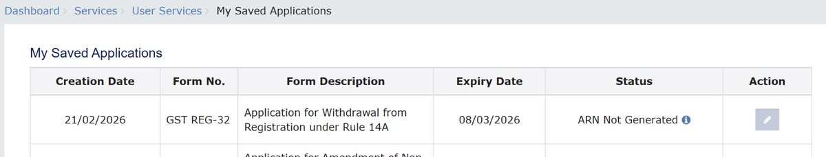 arjunvssingh's tweet photo. Filed GST Rule 14A withdrawal on 21 Feb. Portal full of glitches, no SOPs, and even the department has no clarity. 25+ days and still waiting. This is not how a system should function.
@Infosys_GSTN @GST_Council @cgstdelhizone @gstindia @InGSTPortal https://t.co/hCj0IzcvuE