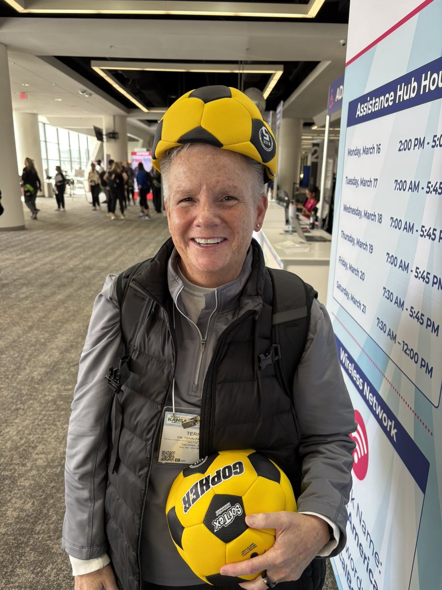SHAPEWA's tweet photo. Who else is learning a TON and having FUN at #shapekc ⚽️🤪⚽️ 

Shoutout to our ED, Dr. Terri Farrar and our current Past President, Jenni McCloughan for representing SHAPE WA in Kansas City! 💚 https://t.co/Im5qzvJYgm
