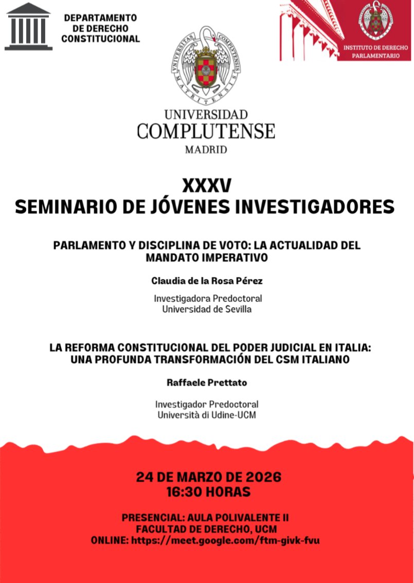 Instituto de Derecho Parlamentario (UCM) tweet media