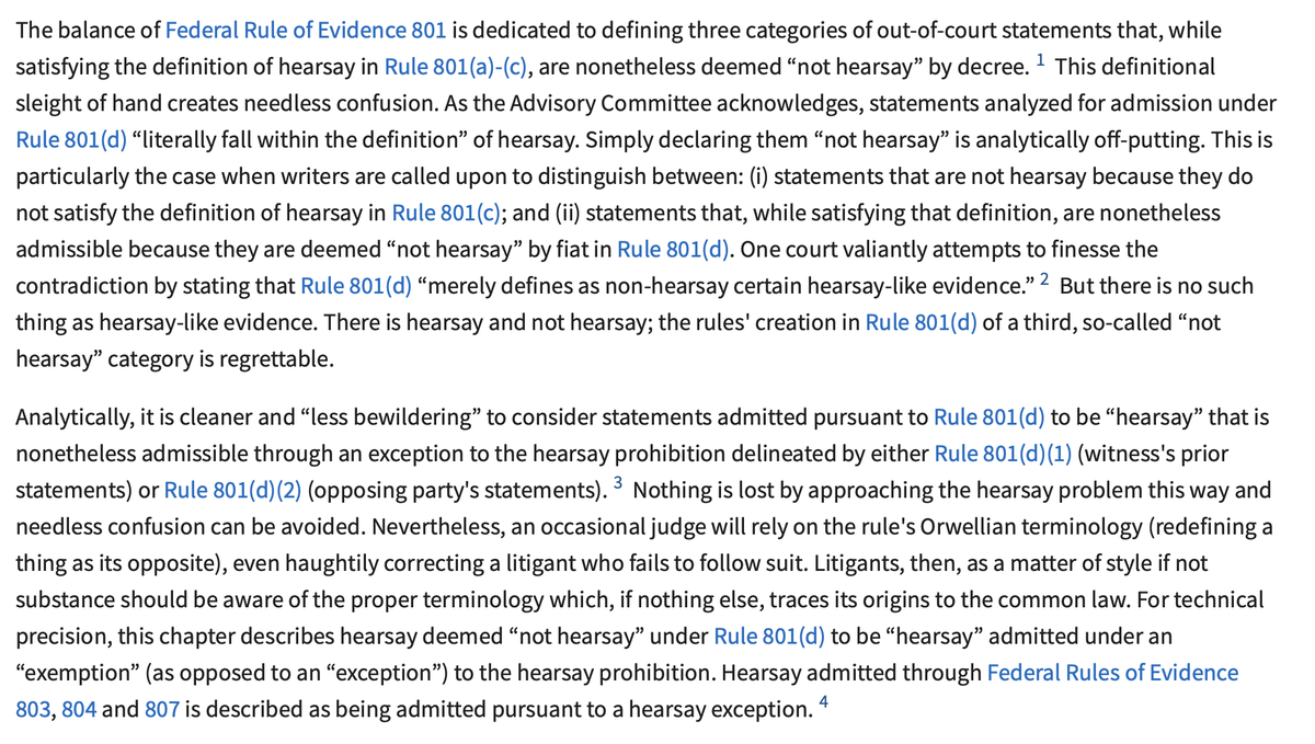 AlexNunn's tweet photo. @zachary_aman For a more comprehensive source, I think that @BellinJ's treatise entry on this is exactly correct. See Fed. Prac. &amp; Proc. § 6731. https://t.co/i8YHIcwUxJ