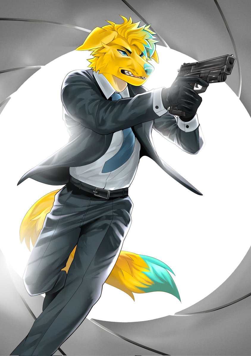 I won't hesitate to pull the trigger, you've been warned 💥

Comm by <a href="/Nekothesaber/">Aldi</a> 🫰🏼🫰🏼