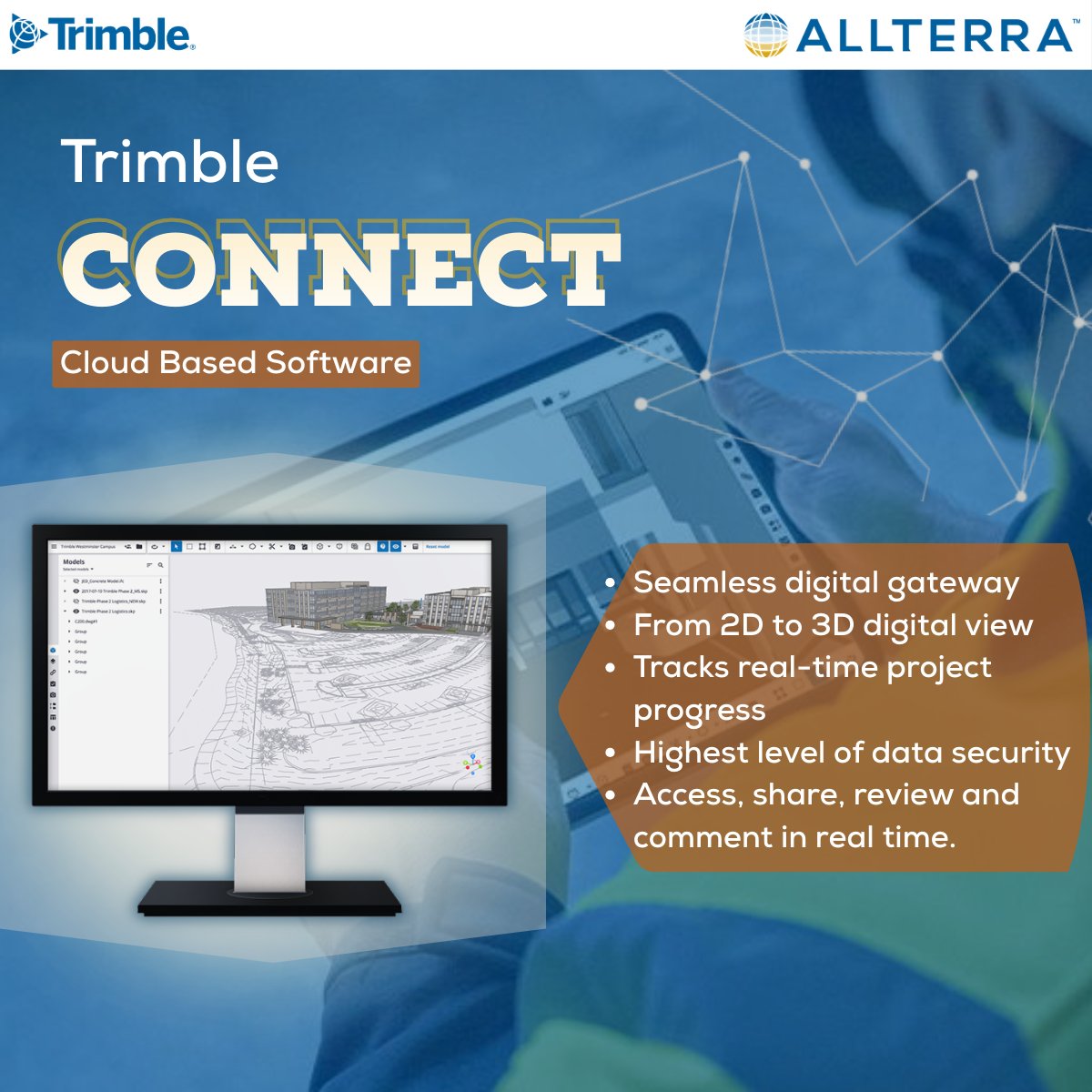 AllTerra_India's tweet image. Still sharing project files over email?

The Trimble Connect brings teams, models, and project data into one secure cloud workspace.

•Cloud-based collaboration
• 2D &amp;amp; 3D model access
• Real-time updates
• Secure project data sharing

#CloudCollaboration #cloudsoftware