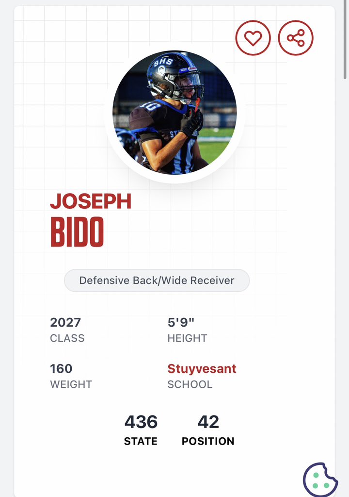JosephBido829's tweet photo. Blessed to be ranked 42nd at my position and 436th overall in my class by @PrepRedzone !  @CoachCamSimerau https://t.co/uqWwcwb2Yx