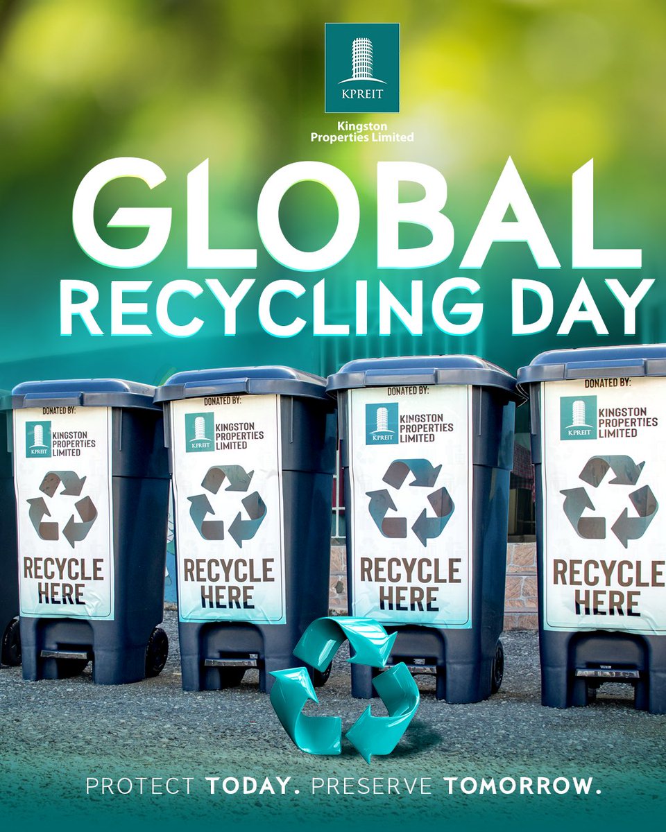 kpreit's tweet photo. Recycling isn’t just a choice, it’s a responsibility. ♻️

This Global Recycling Day, we’re reinforcing the importance of reducing waste, conserving resources, and protecting our environment for generations to come.

#globalrecyclingday♻️ https://t.co/rksWLzuZGv