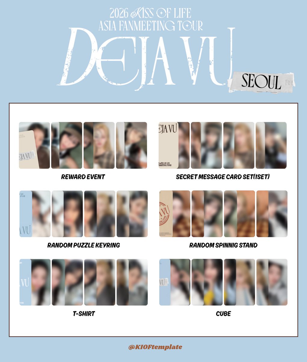 KIOFtemplate's tweet image. 🕵🏻‍♀️2026 KISS OF LIFE
ASIA FANMEETING TOUR &amp;lt;DEJA VU&amp;gt;
IN SEOUL🕵🏻‍♂️

MD
drive.google.com/drive/folders/…

KISSOFLIFE キオプ templates template pc 키스오브라이프 키오프 포카 JULIE NATTY BELLE HANEUL トレカ 一覧 KIOF PHOTOCARD poto card
#KISSOFLIFE #키스오브라이프
#KIOFtemplate 
#KIOF_DEJAVU