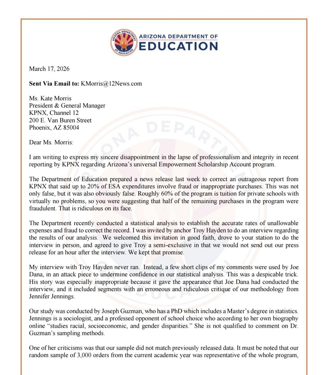 Corey A. DeAngelis, school choice evangelist tweet media