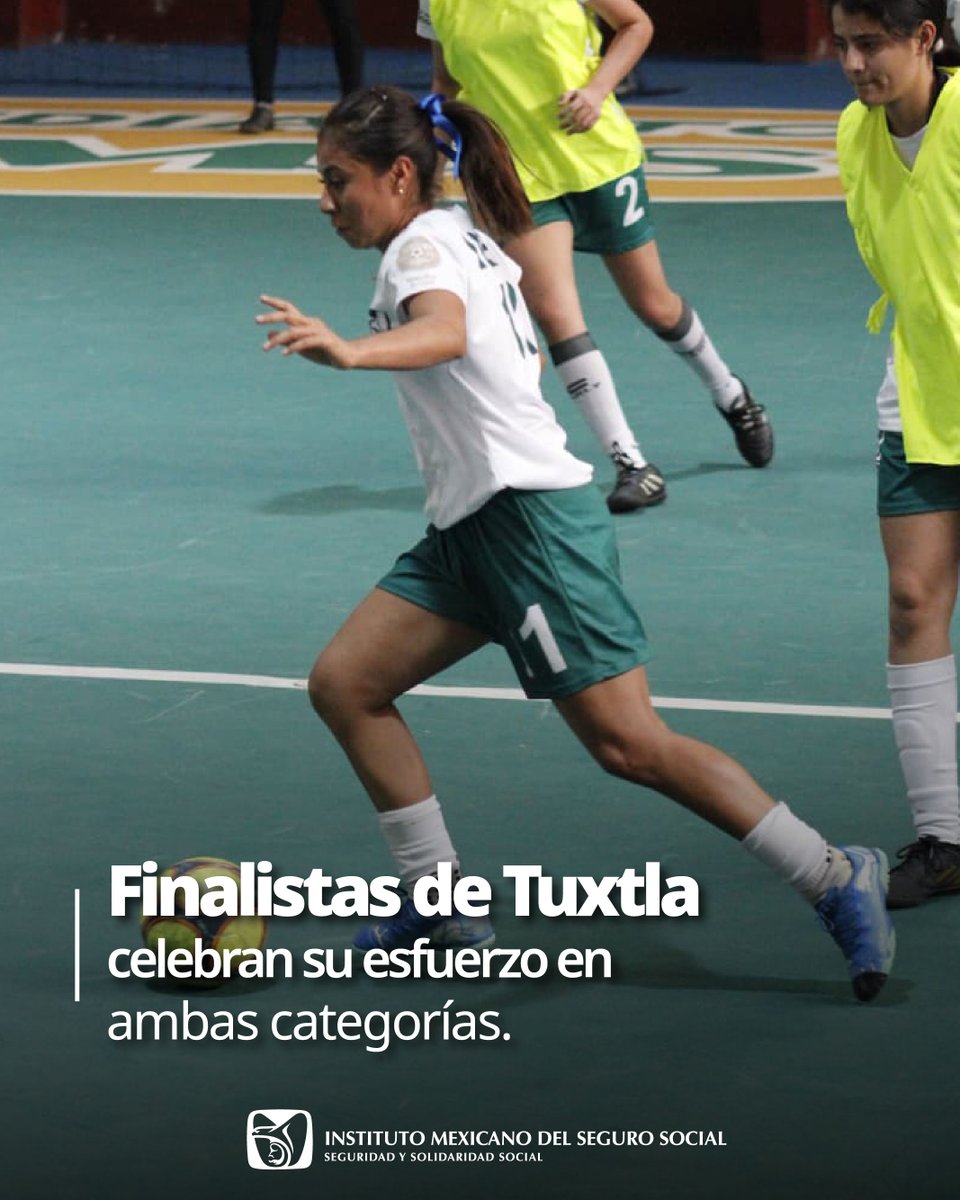 ⚽ ¡Tuxtla ya tiene finalistas en futsal feminil y fut sin correr!

El Mundialito IMSS sigue encendiendo la cancha, al lograr equipos  semifinalistas en futbol sin correr de Tuxtla Gutiérrez y finalistas de futsal femenil, demostrando talento, disciplina y espíritu deportivo.