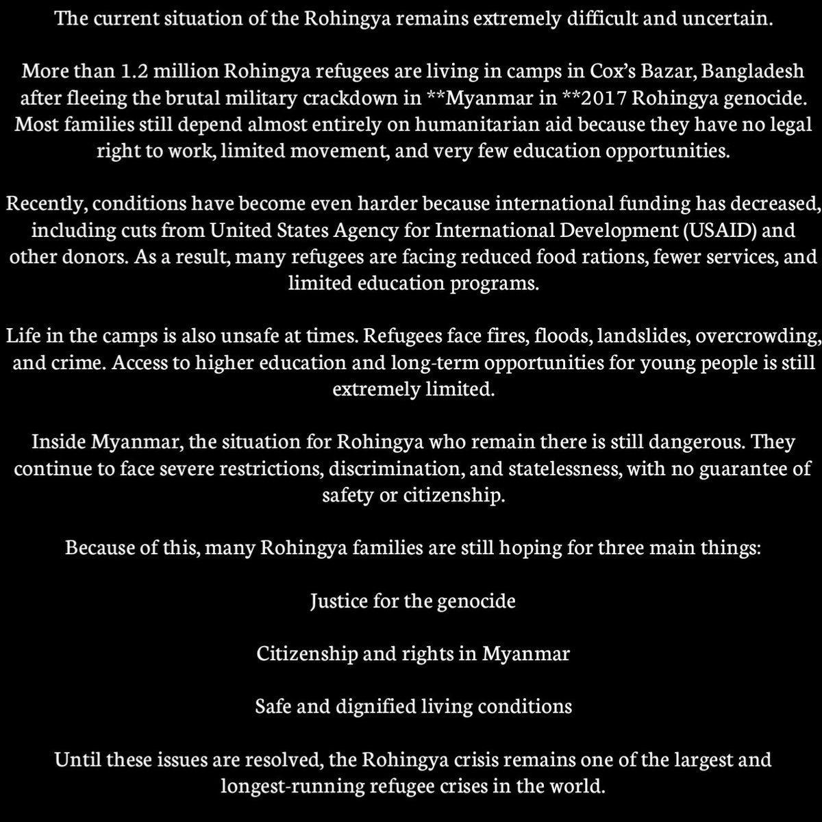 Rohingya Community Partners (RCP) tweet media