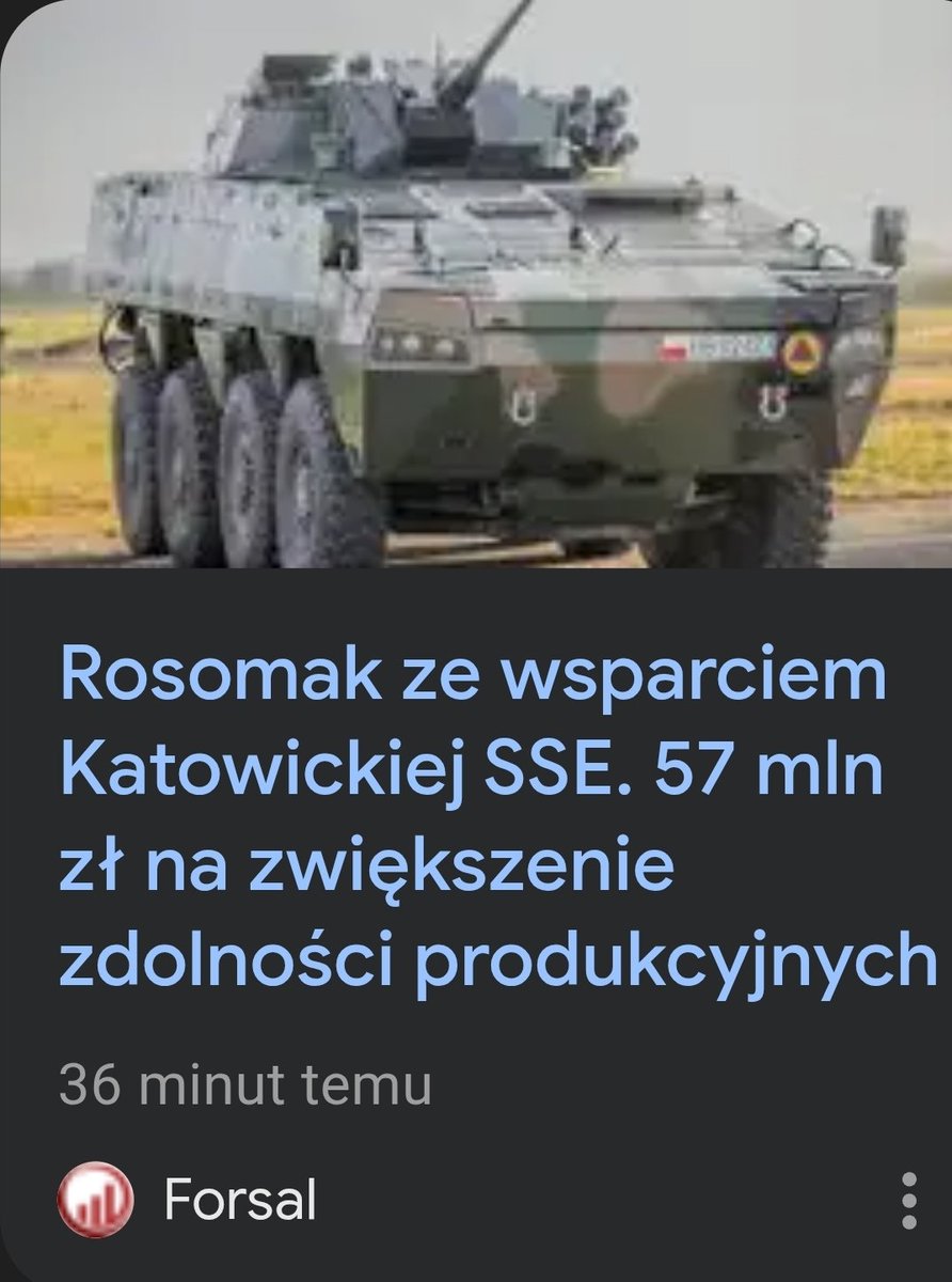CzekalskiPawe's tweet image. Spółka #Rosomak otrzymała z Katowickiej Specjalnej Strefy Ekonomicznej 57 mln na zwiększenie zdolności produkcyjnych zakładu. Pomimo weta ws. #SAFE wsparcie pozwoli uruchomić nową linię produkcyjną wozów #Legwan