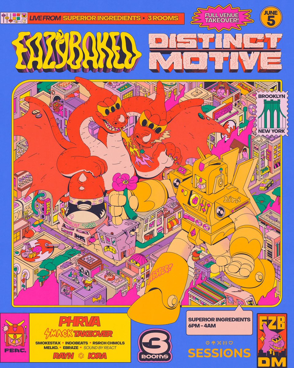 smokestaxmusic's tweet photo. BK we back 6/5. Supporting @eazybaked and Distinct Motive. Running both Smokestax and rsrch chmcls sets. https://t.co/Cu8j7JqBJH