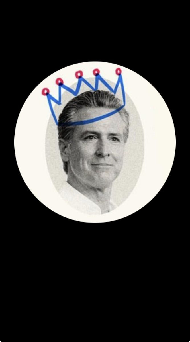 ThompsonTown91's tweet photo. @nickshirleyy @GovPressOffice And Look 👀!! Remember the “No Kings” slogan that dems came up with about President Trump? He’s far from it! But look who’s wearing a crown on Newsom’s Press Office avatar! 🧐 #hypocrisy https://t.co/kGv3gGMAb9