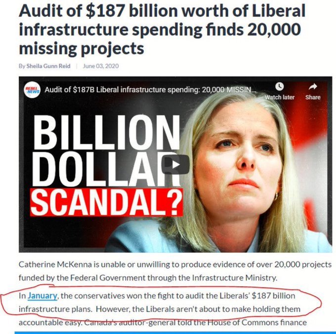 I’ll NEVER stop posting this… that bitch owes us!

🚨WHERE IS THE FUCKING MONEY MCKENNA?🚨

How come this story has just 'disappeared' from the national conversation?

--> $187,000,000,000 !!POOF!! !!GONE!! <--

THE CANADIAN MEDIA IS 100% COMPLICIT IN *ANOTHER* LIBERAL COVER-UP.