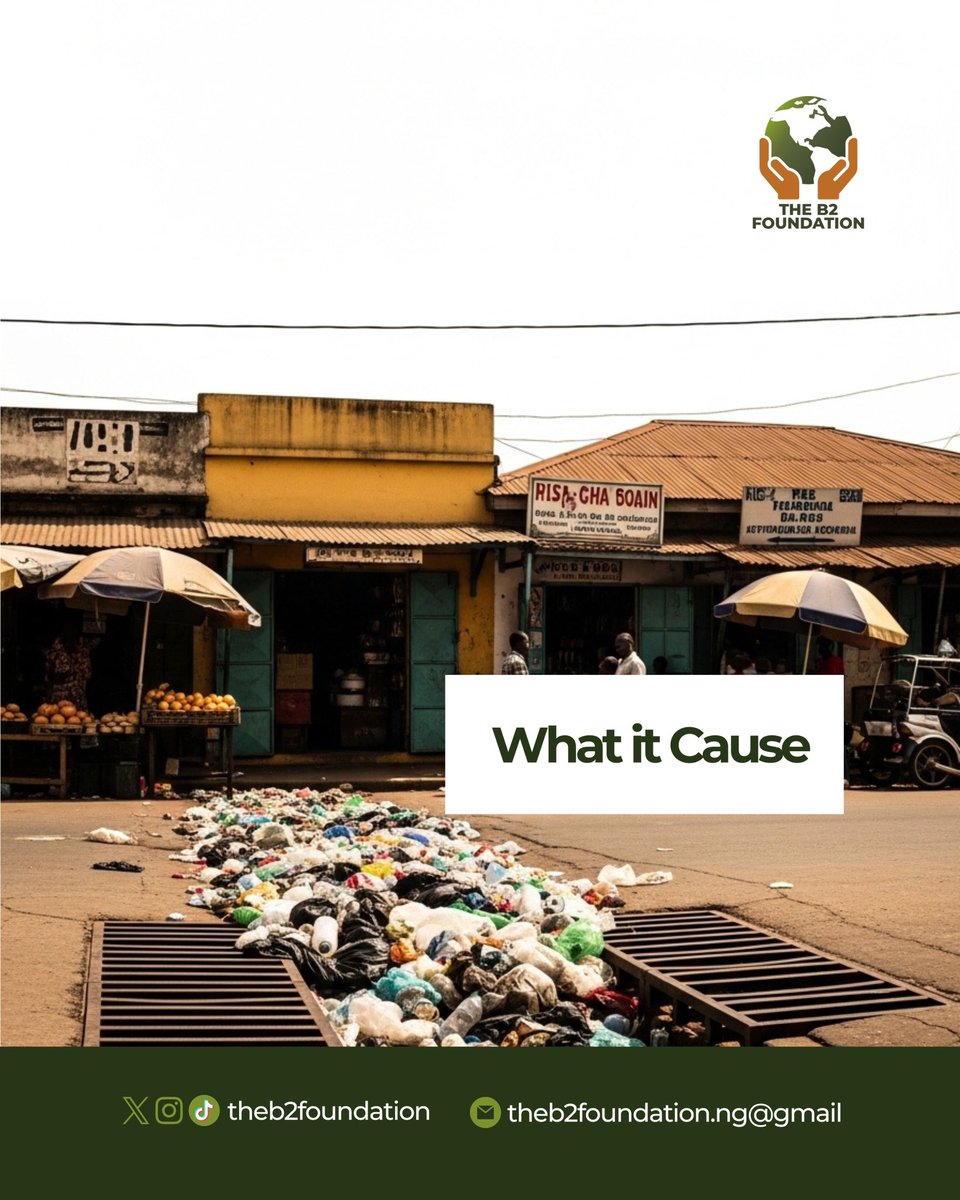 theb2foundation's tweet photo. There’s no “away” when you throw something out, it always ends up somewhere causing harm.
The problems we complain about often start with us.

Be responsible. Dispose properly.
Clean communities are a choice. ♻️💚

#TheB2Foundation #EcoAwareness #CleanCommunities  #WasteControl https://t.co/I5WzkYJUBl