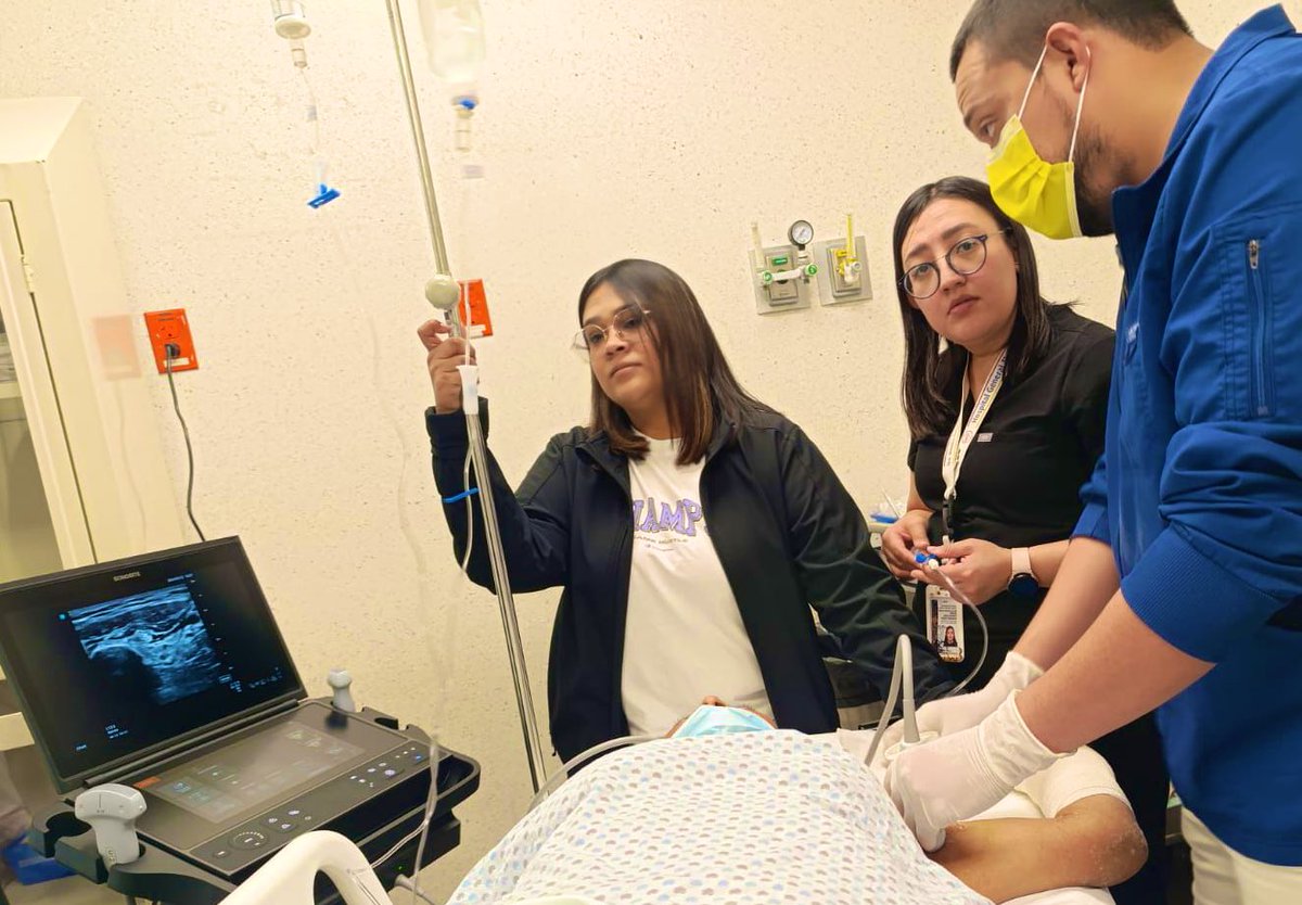 Dr_Dive's tweet image. Una fractura 🦴 duele; pero el dolor no debe ser parte del tratamiento. 
En #Eco #HGT los rotantes no solo aprenden a valorar neuro, cardio, etc; aprenden a intervenir con precisión. 
✅ Analgesia regional ecoguiada
✅ Menos dolor ➡️ menos opioides o sedación innecesaria 
✅