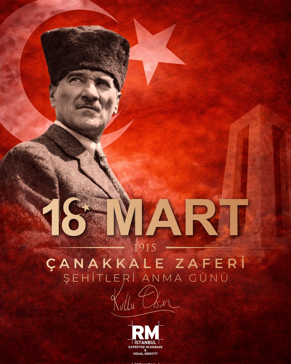 RMIstanbul's tweet photo. 18 Mart Çanakkale Zaferi 🇹🇷
“Çanakkale geçilmez!”
Başta Gazi Mustafa Kemal Atatürk olmak üzere tüm kahramanlarımızı saygı, minnet ve rahmetle anıyoruz. https://t.co/6rZPEHL8Vw