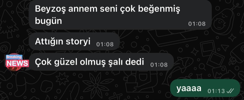 yakin arkadasinin annesinden ovgu alinca anliyosun bir seyleri basardigini