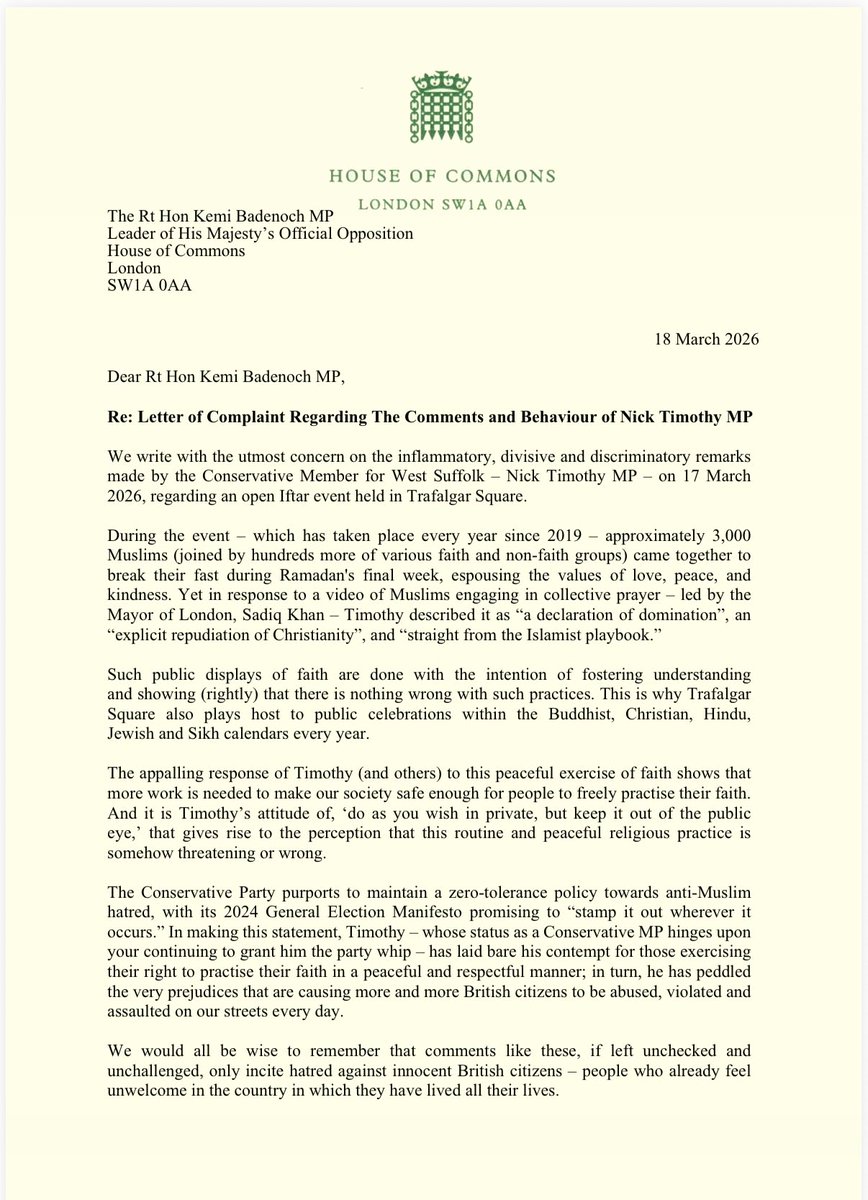 Ayoub Khan MP tweet media