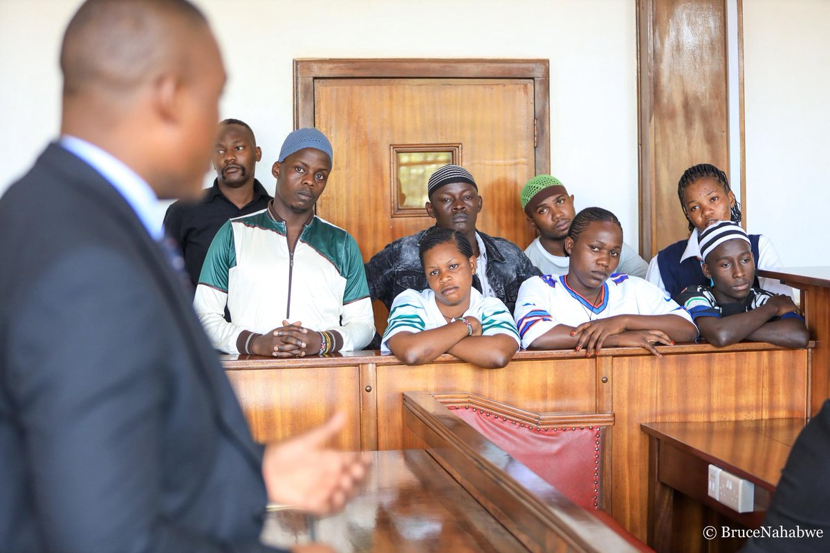 YOUTH4SAFEUG's tweet photo. 8months now in prison for speaking up against EACOP PROJECT,Judiciary is now a tool of oppression and frustration used by @GovUganda against activists.we demand for release of our comrades .@TotalEnergies,we are not broken but inspired and coming stronger #stopeacop https://t.co/mnaK0L6mV8