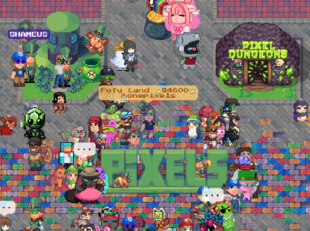 mari27613's tweet photo. Pixel vibes are unreal today ✨

From a calm moment to a full crowd in seconds… that’s what makes Pixels special 💚
Fofo Land #4600 is alive and growing — come be part of it!
#Pixels #Web3Gaming #PlayToEarn #NFTGaming https://t.co/wLvjeBABjl